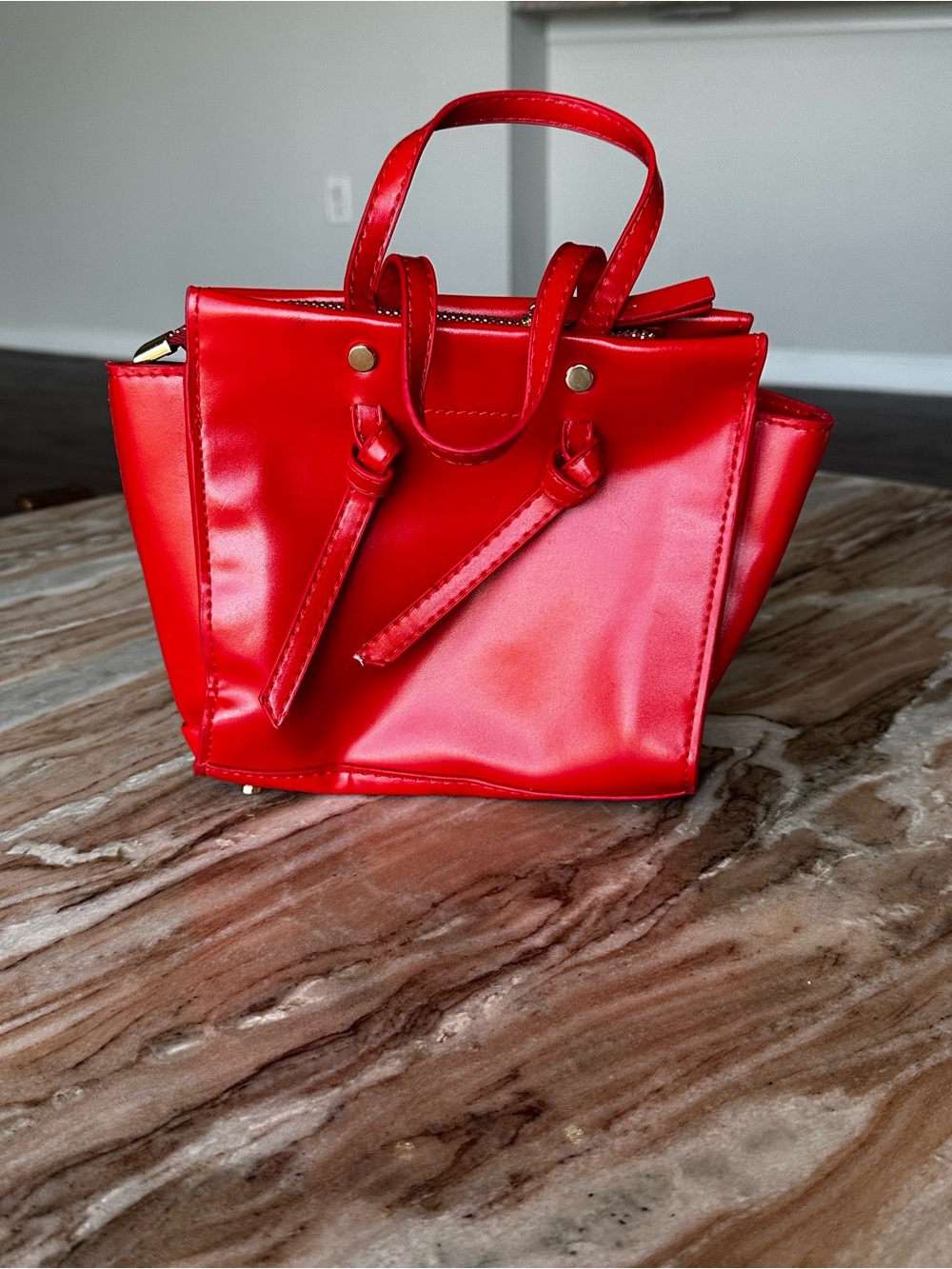 So High Class FashionNova Red Handbag